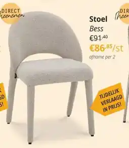 YGO Stoel Bess aanbieding