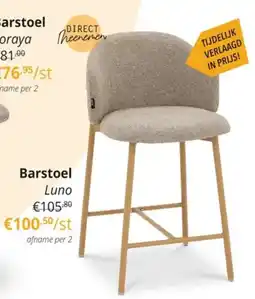 YGO Barstoel Luno aanbieding