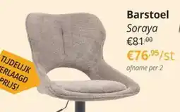 YGO Barstoel Soraya aanbieding