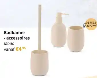 Badkamer - accessoires Modo