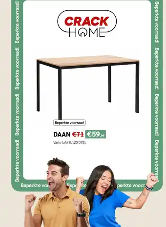 Vaste tafel Daan