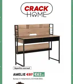 Crack Amelie Bureau in melamine aanbieding