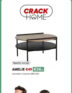 Crack Amelie Salontafel in melamine aanbieding
