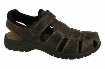 Berca Shoes Hush Puppies Sandaal Heren Sandaal Italo Shock Absorber - Bruin aanbieding
