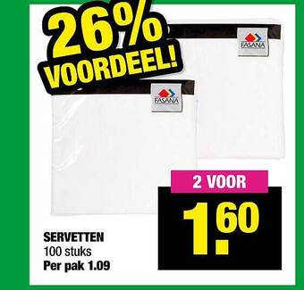 Big Bazar Servetten aanbieding