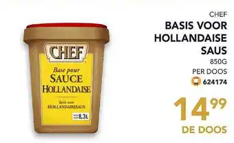 Bidfood Chef Basis Voor Hollandaise Saus aanbieding