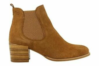 Berca Shoes Tamaris Enkellaars Dames Trend Western - Cognac aanbieding