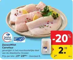 Carrefour Market Zeewolffilet Carrefour aanbieding