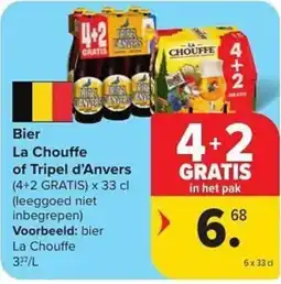 Carrefour Market Bier La Chouffe of Tripel d'Anvers aanbieding