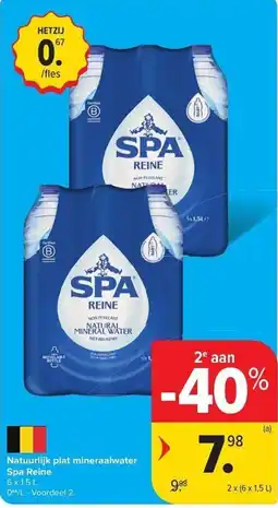 Carrefour Market Natuurlijk plat mineraalwater Spa Reine aanbieding