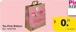Carrefour Market Tas Pink Ribbon aanbieding