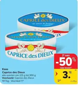 Carrefour Market Kaas Caprice des Dieux aanbieding