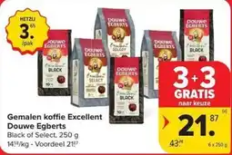 Carrefour Market Gemalen koffie Excellent Douwe Egberts aanbieding