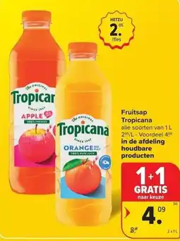 Carrefour Market Fruitsap Tropicana aanbieding