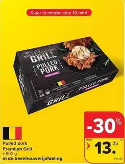 Carrefour Market Pulled pork Premium Grill aanbieding
