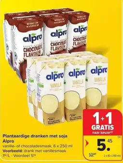 Carrefour Market Plantaardige dranken met soja Alpro aanbieding