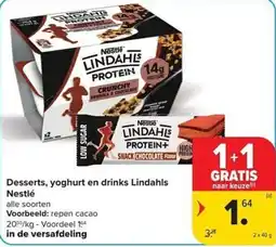 Carrefour Market Desserts, yoghurt en drinks Lindahls Nestlé aanbieding