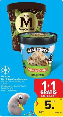 Carrefour Market Ijs in pot aanbieding