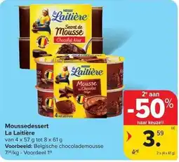 Carrefour Market Moussedessert La Laitière aanbieding