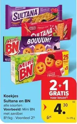 Carrefour Market Koekjes Sultana en BN aanbieding