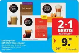 Carrefour Market Koffiecapsules NESCAFE Dolce Gusto aanbieding