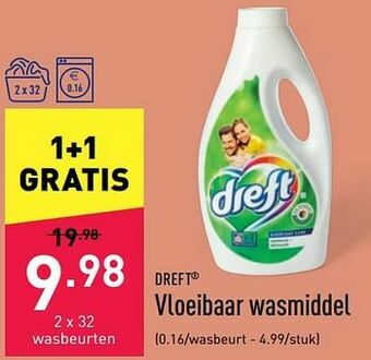 ALDI Vloeibaar wasmiddel aanbieding