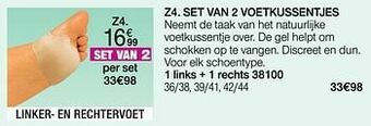 Damart Set van 2 voetkussentjes aanbieding