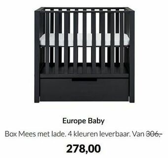 BabyPark Europe baby box mees met lade aanbieding
