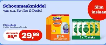 Schoonmaakmiddel van o.a. Swiffer & Dettol
