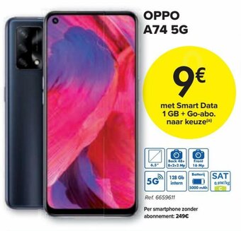 Carrefour Oppo A74 5G aanbieding