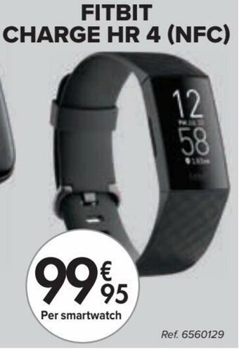Carrefour Fitbit Charge HR 4 (NFC) aanbieding
