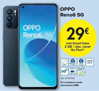 Carrefour Oppo Reno6 5G aanbieding