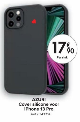 AZURI Cover silicone voor iPhone 13 Pro
