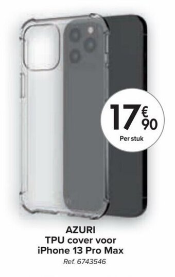 Carrefour AZURI TPU cover voor iPhone 13 Pro Max aanbieding