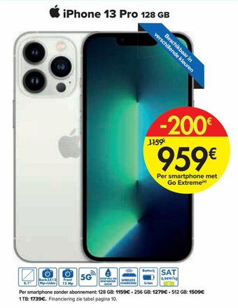 Carrefour iPhone 13 Pro 128 GB aanbieding