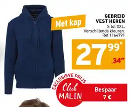 Trafic Gebreid vest heren aanbieding