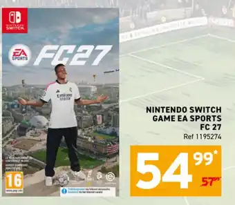 Nintendo switch game ea sports fc 27