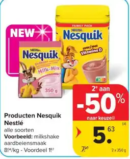 Carrefour Nesquik milk-mix aanbieding