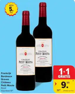 Carrefour Frankrijk Bordeaux Graves Château Petit Mouta aanbieding