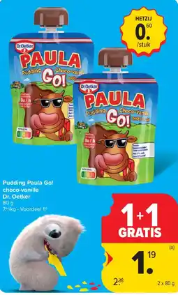 Carrefour Pudding Paula Go! aanbieding