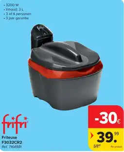 Carrefour Friteuse F3032CR2 aanbieding