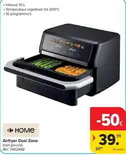 Carrefour Airfryer Dual Zone aanbieding