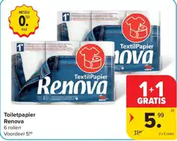 Carrefour Toiletpapier Renova aanbieding