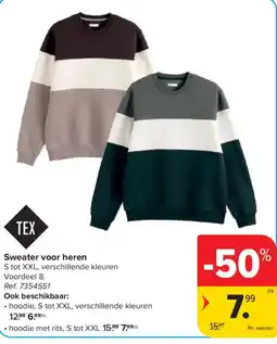 Carrefour Sweater voor heren aanbieding