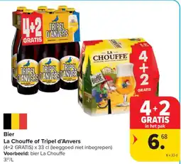 Carrefour Bier La Chouffe of Tripel d'Anvers aanbieding