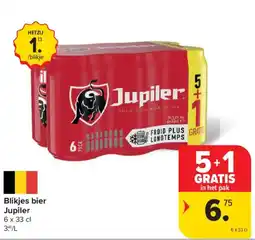 Carrefour Blikjes bier Jupiler aanbieding