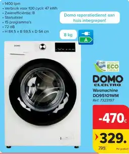 Carrefour Wasmachine domo aanbieding