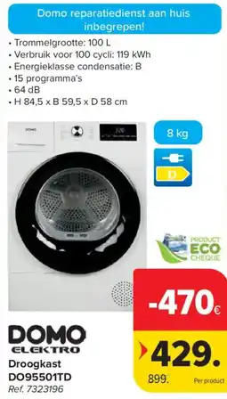 Carrefour Droogkast DO95501TD aanbieding