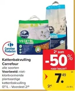 Carrefour Kattenbakvulling Carrefour aanbieding
