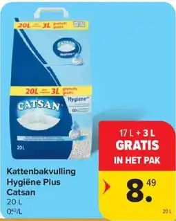 Carrefour Kattenbakvulling Hygiène Plus Catsan aanbieding